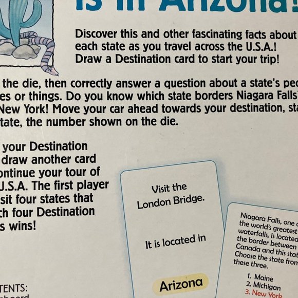 GeoSafari Game of the States by Educational Insights Complete Vintage 1991 - Picture 7 of 16